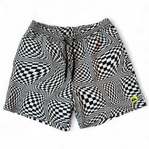 Quiksilver Men's Optical Illusion Checkered  Swim Trunks size L